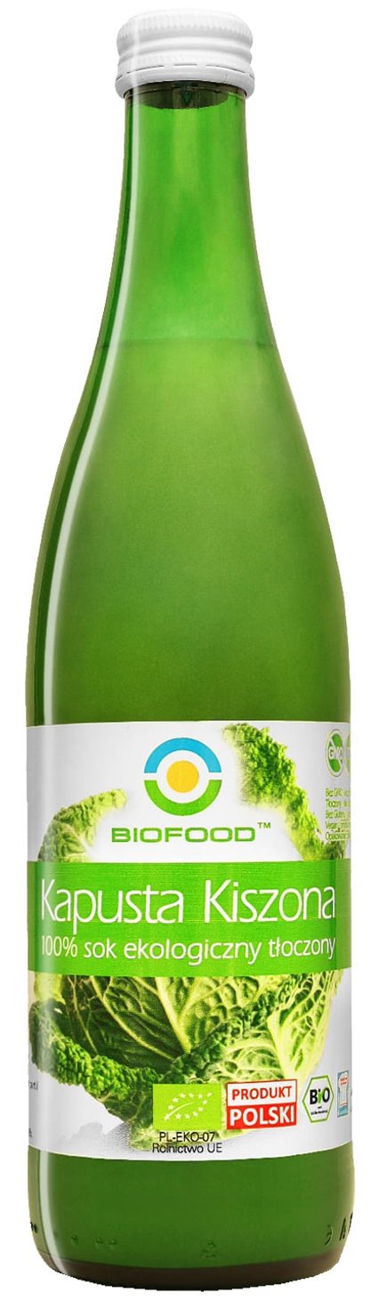 SOK Z KAPUSTY KISZONEJ NFC BEZGLUTENOWY BIO 500 ml - BIOFOOD