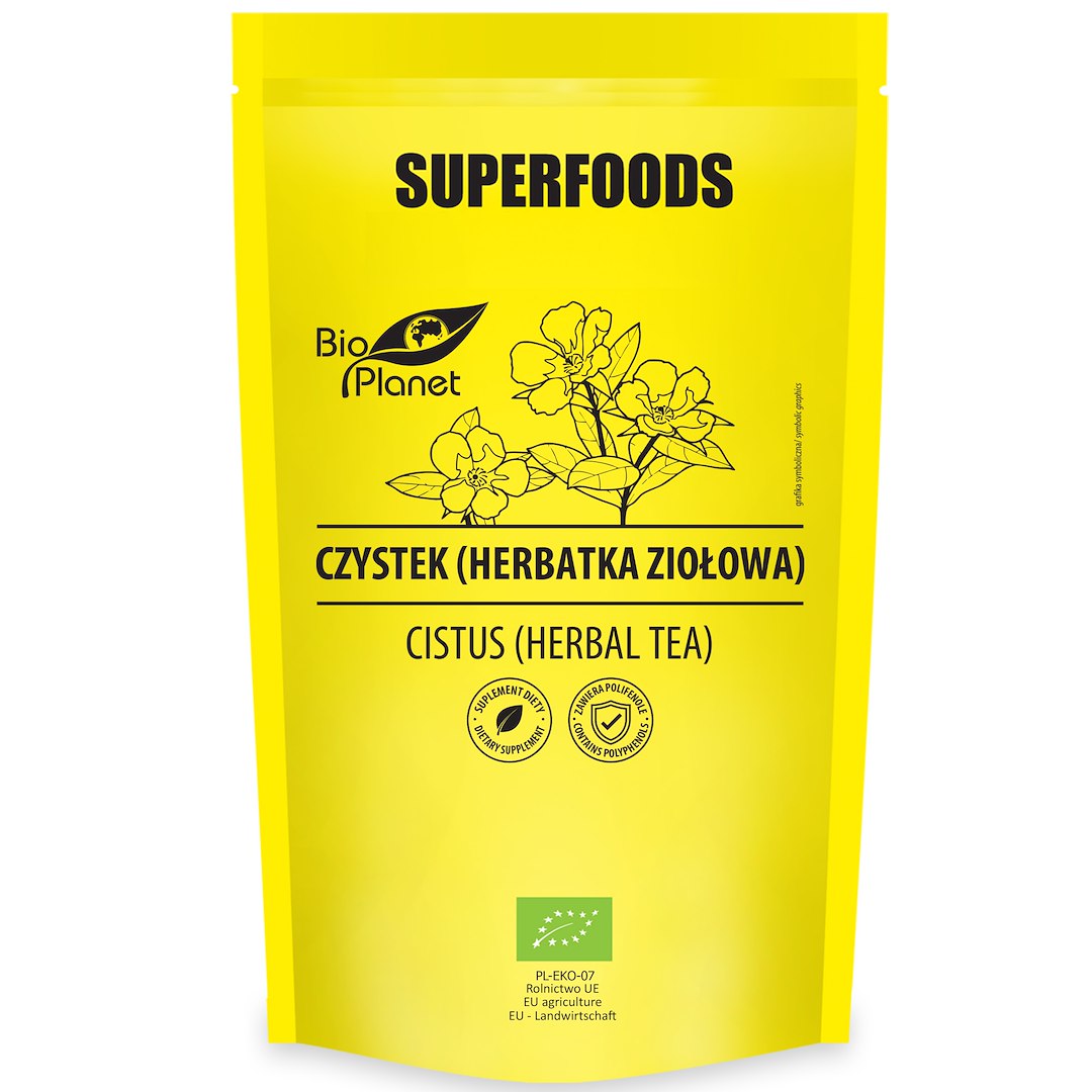 CZYSTEK (HERBATKA ZIOŁOWA) BIO 70 g - BIO PLANET SUPERFOODS