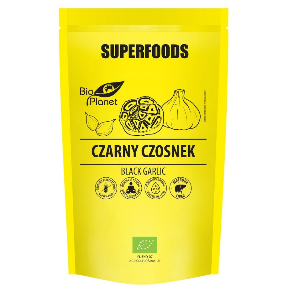 CZARNY CZOSNEK BEZGLUTENOWY BIO 70 g - BIO PLANET SUPERFOODS