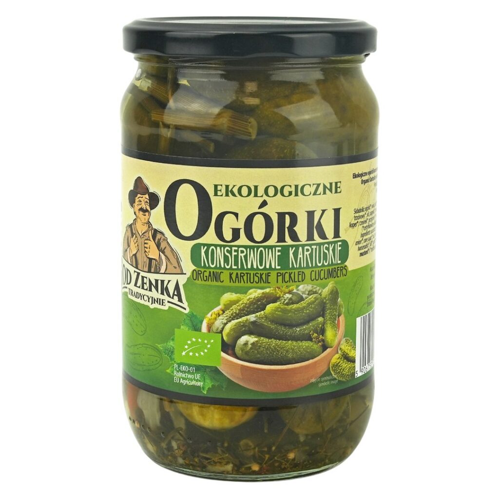 OGÓRKI KONSERWOWE KARTUSKIE BIO 670 g (360 g) - OD ZENKA TRADYCYJNIE