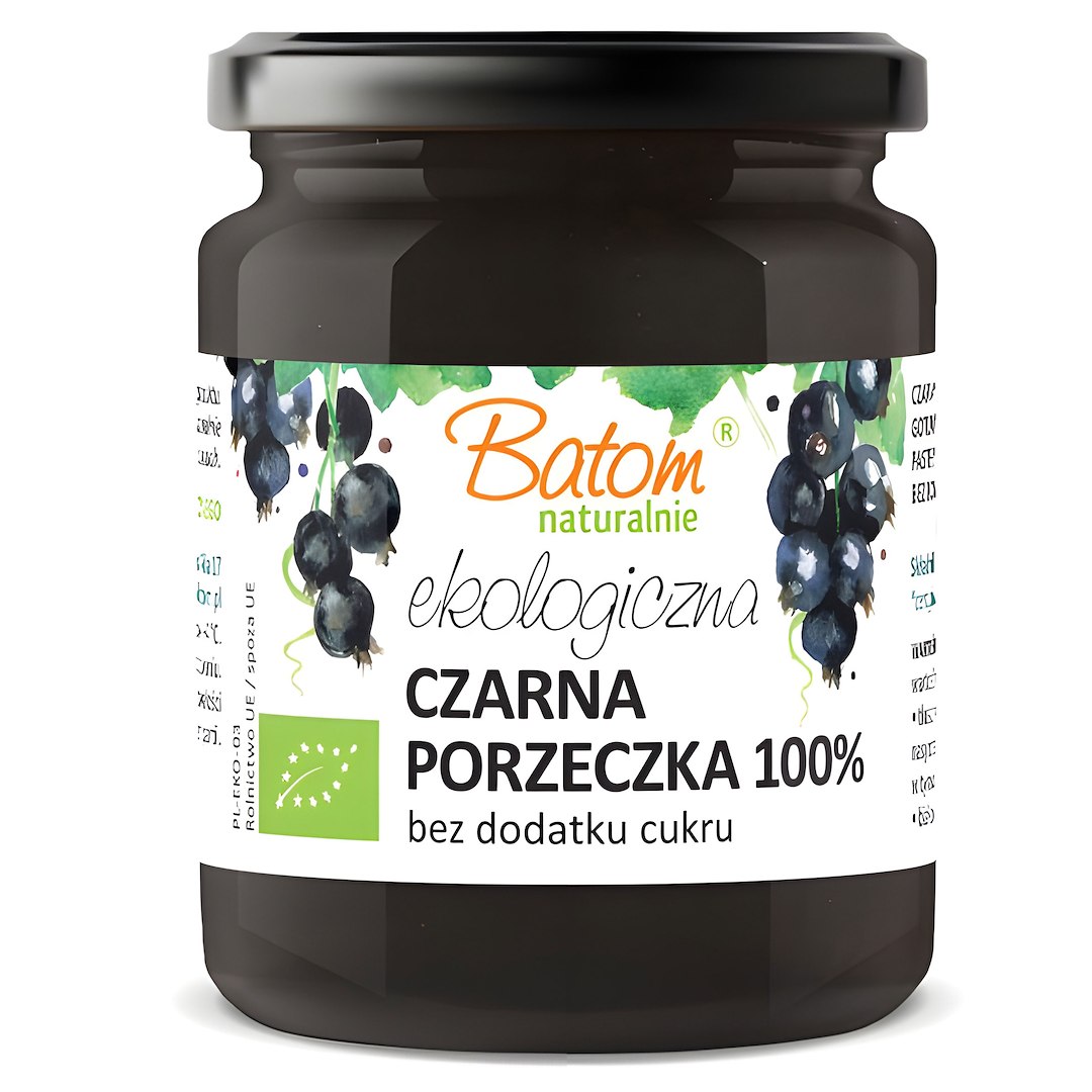 CZARNA PORZECZKA 100 % BEZ DODATKU CUKRÓW BIO 260 g - BATOM