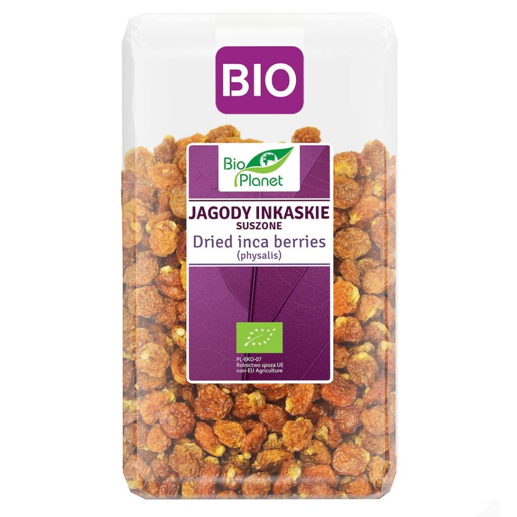 JAGODY INKASKIE SUSZONE BIO 1 kg - BIO PLANET