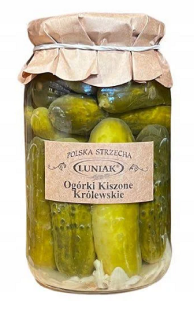 OGÓRKI KISZONE KRÓLEWSKIE 870 g (520 g) - LUNIAK