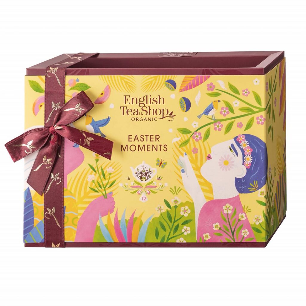 KOLEKCJA HERBAT I HERBATEK WIELKANOCNYCH BIO PIRAMIDKI 3 SMAKI (12 x 2 g) 24 g - ENGLISH TEA SHOP ORGANIC (PRODUKT SEZONOWY)